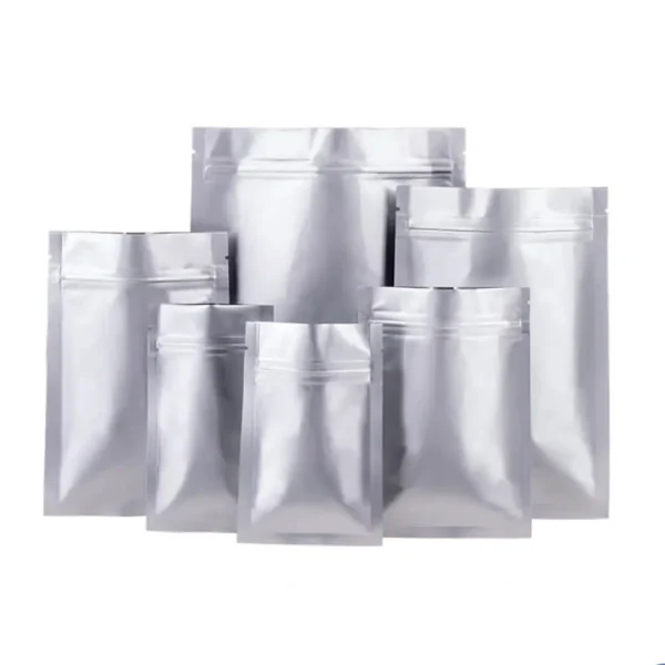 Ziplock aluminum foil flat bags